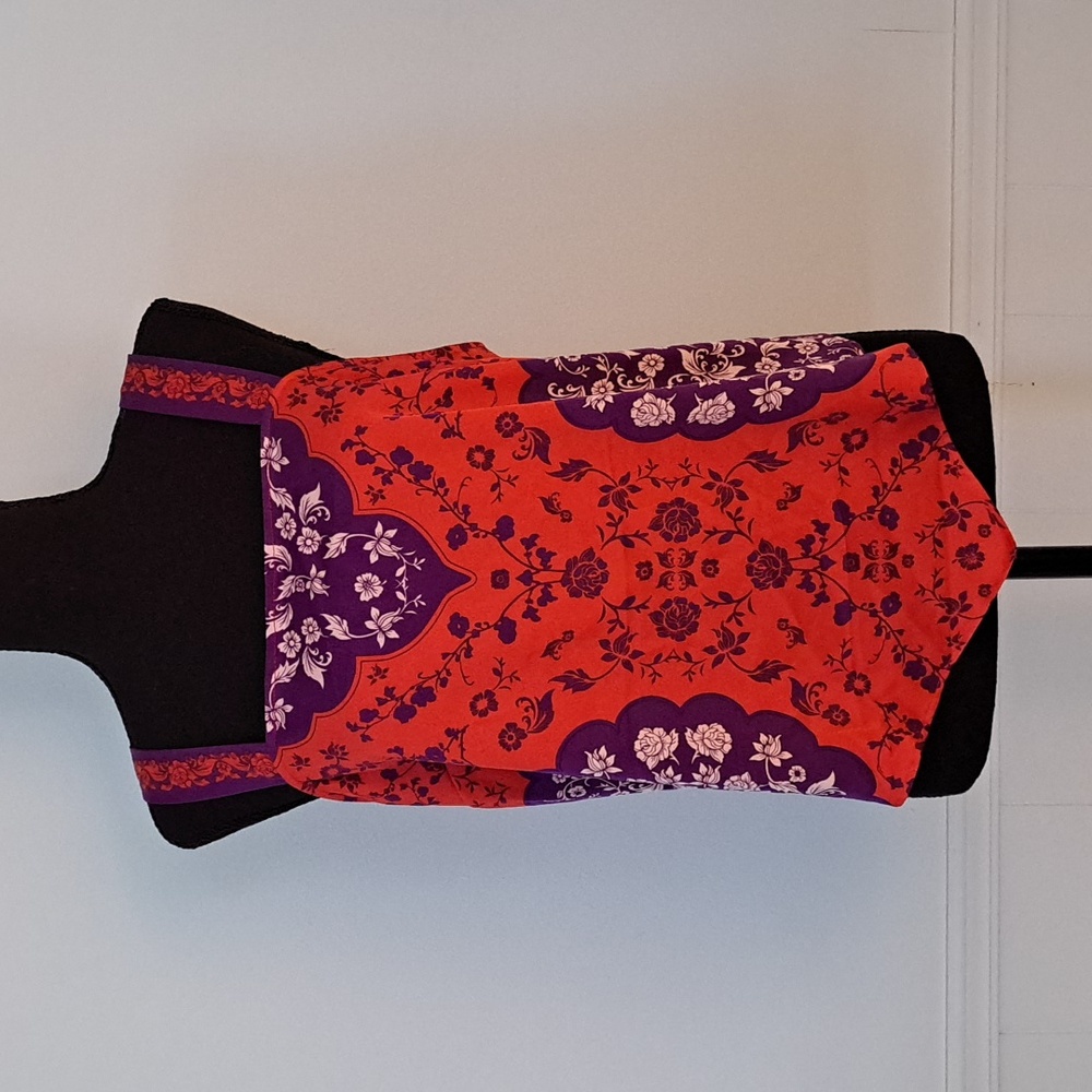 Rachel Zoe Red and Purple Floral Camisole